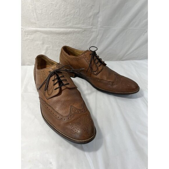 Cole Haan Shoes Benton Leather Wingtip Derby C12362 BrownSize 11M - Picture 10 of 15